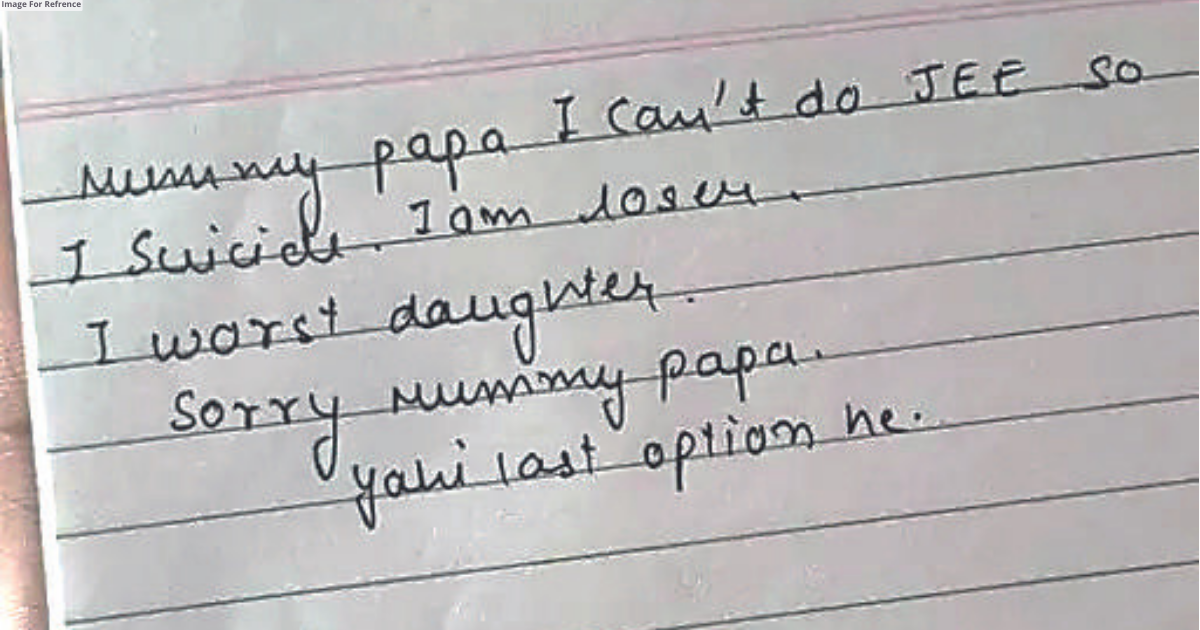 Mummy, papa I can’t do JEE, says girl in her note before killing self
